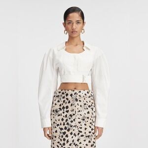JACQUEMUS Belted bolero shirt size small never worn